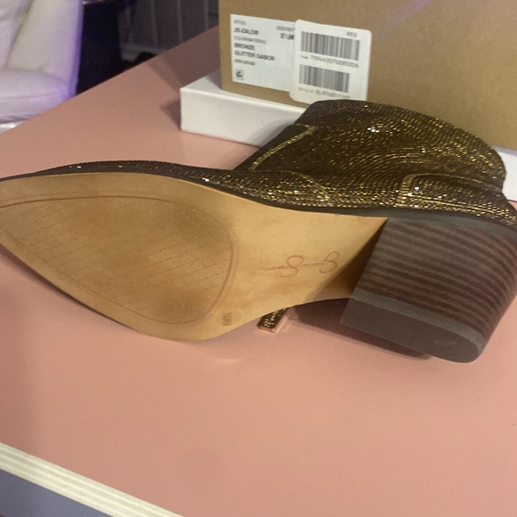 Brand new Jessica Simpson bronze, glitter ankle boots - Picture 5 of 6